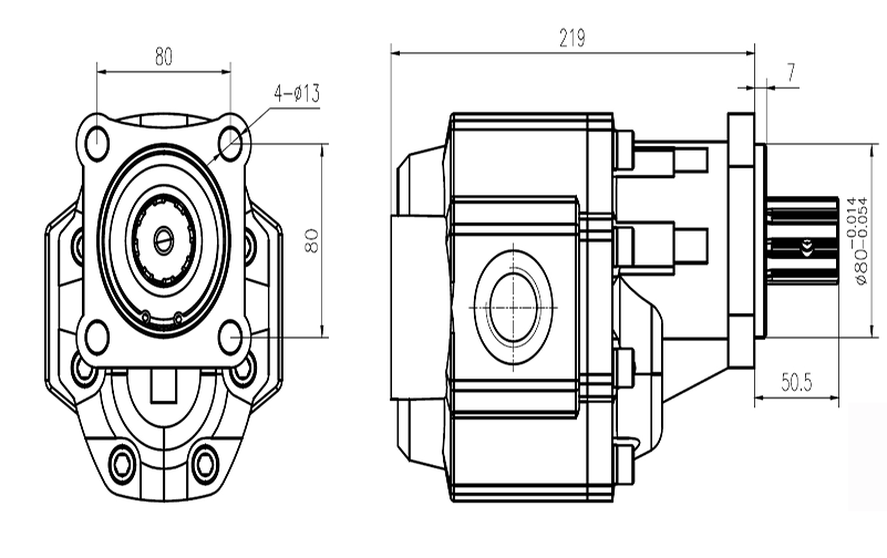CBHS ISO Hydraulic Gear Pump