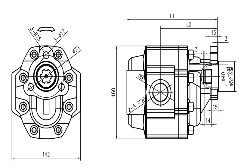 CBHS UNI Hydraulic Gear Pump