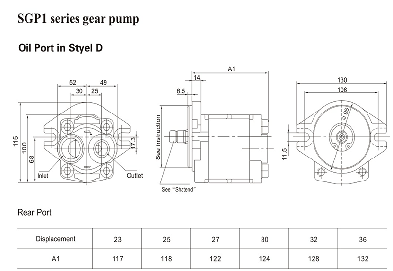  SHIMADZU SGP1 Series Gear Pump