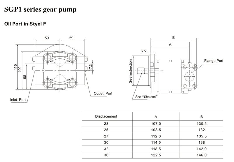  SHIMADZU SGP1 Series Gear Pump